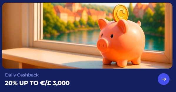 Daily Cashback 20% bis 3000€